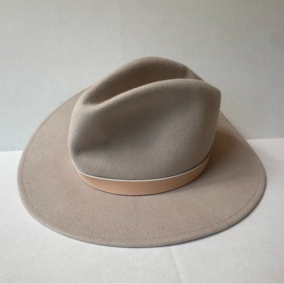 Gigi Pip Tan “Shiloh Fedora” Wool Hat Size 57 Small/ Medium Excellent Condition! - Picture 5 of 12
